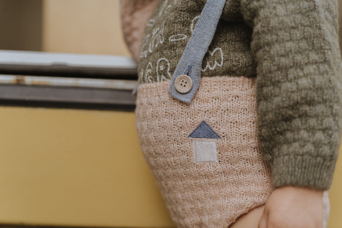 PLAYTIME KNITTED ROMPER