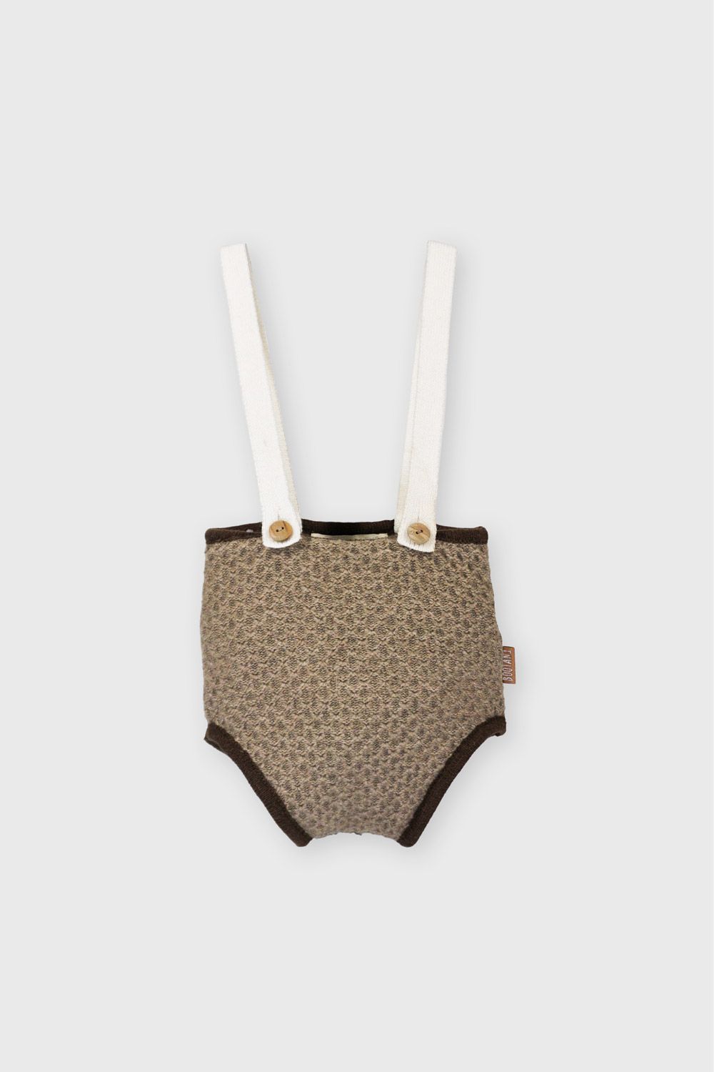 BROWN HONEYCOMB KNITTED BLOOMER